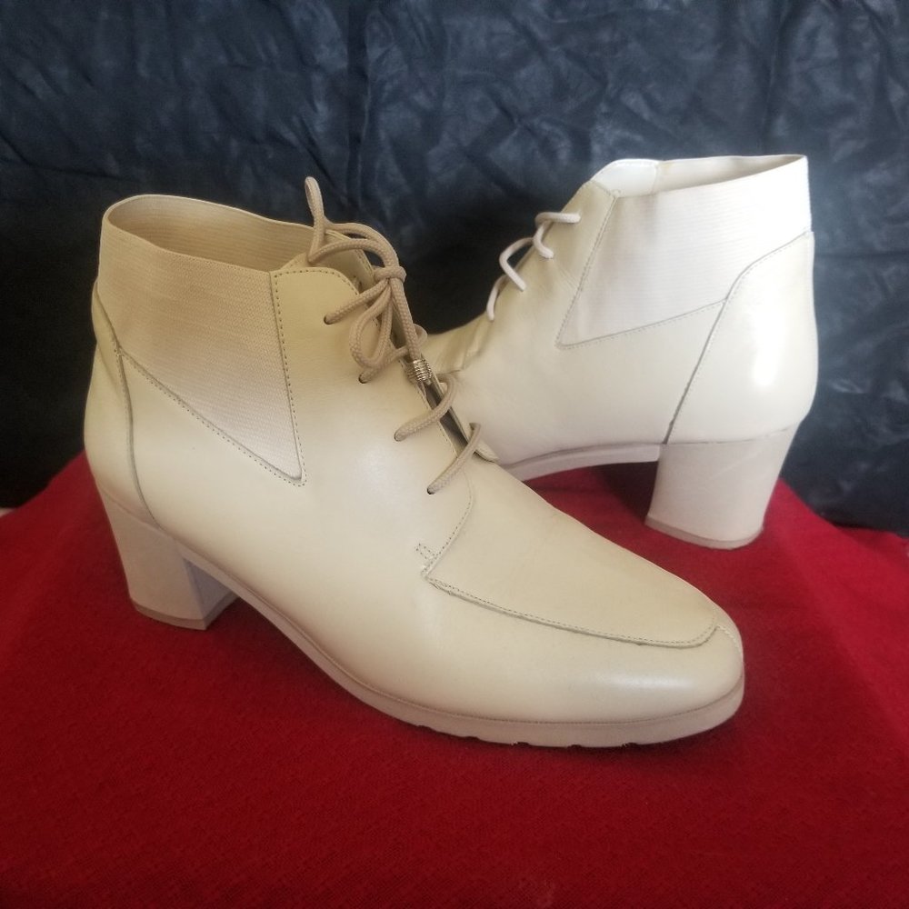 Cream Ankle Boots
